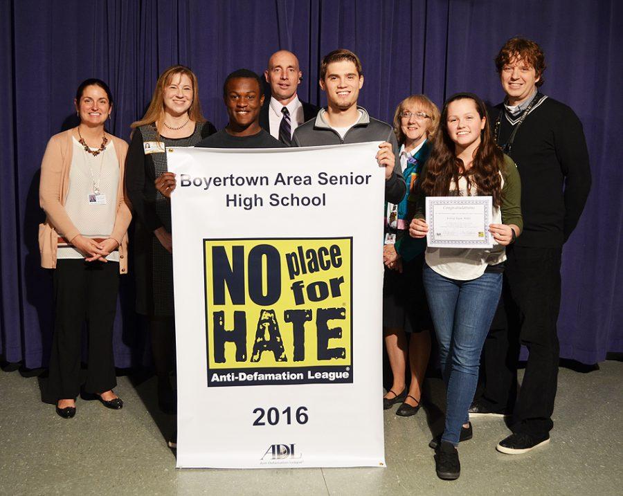 BASH is awarded a No Place for Hate award for the 11th year in a row.