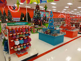 Target puts it Christmas decorations on sale starting in late October.