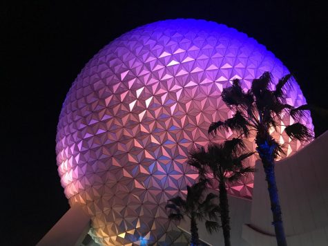 Epcot right before the fireworks.