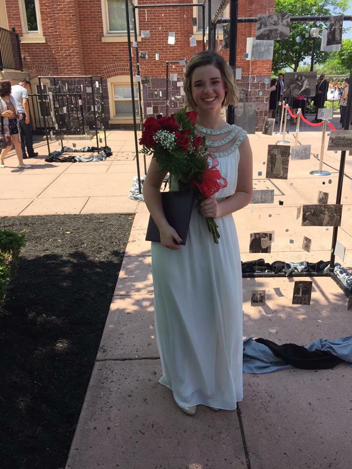 Caitlyn Kondradt, graduating from Upper Perkiomen High School in the class of 2015. She spent her freshman college year at Mass. Art, but transferred to Juniata College for her sophomore year.