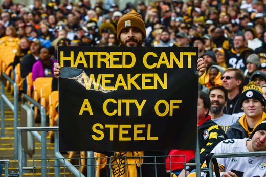 Steelers fans united just a day after the Tree Of Life Synagogue shooting on Saturday as the Steelers beat rival Cleveland Browns 33-18 on Sunday. 