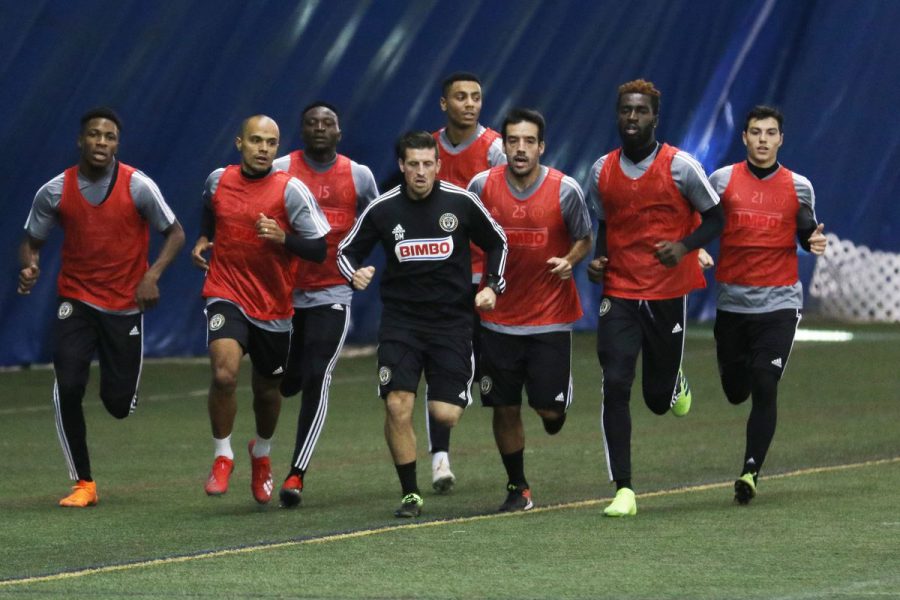 The new-look Philadelphia Union entering their first workout of the 2019 season.