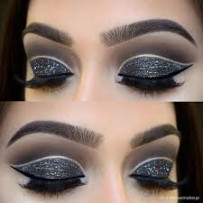 Glitter cut crease is a popular makeup trend and perfect for prom.