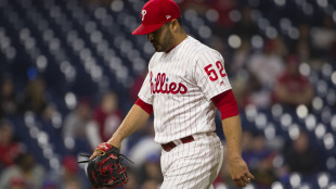 PHILADELPHIA, PA - APRIL 09: Jose Alvarez #52 of the Philadelphia Phillies walks to the dugout after the end of the top of the tenth inning against the Washington Nationals at Citizens Bank Park on April 9, 2019 in Philadelphia, Pennsylvania. The Nationals defeated the Phillies 10-6. (Photo by Mitchell Leff/Getty Images)