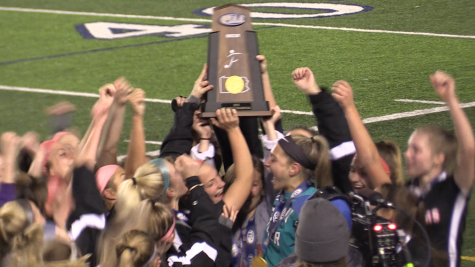 Varsity brought home the first state championship win Boyertown Girls Soccer has ever had. 