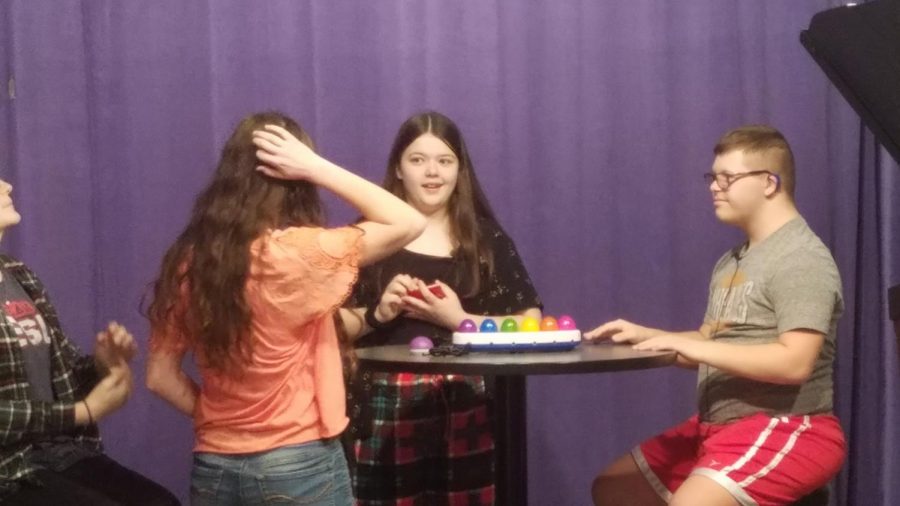 One skit had both Kristin Sell of In the Hall, and Aidan of Aidans Favorites, as well as Ella Schlect and Sophia Montanye in a game of charades.