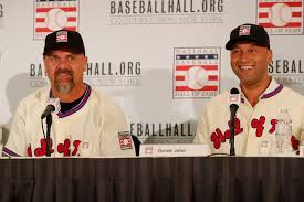 Larry Walker and Derek Jeter were officially enshrined as the 2020 inductees to the Baseball Hall Of Fame in Cooperstown on Tuesday night.