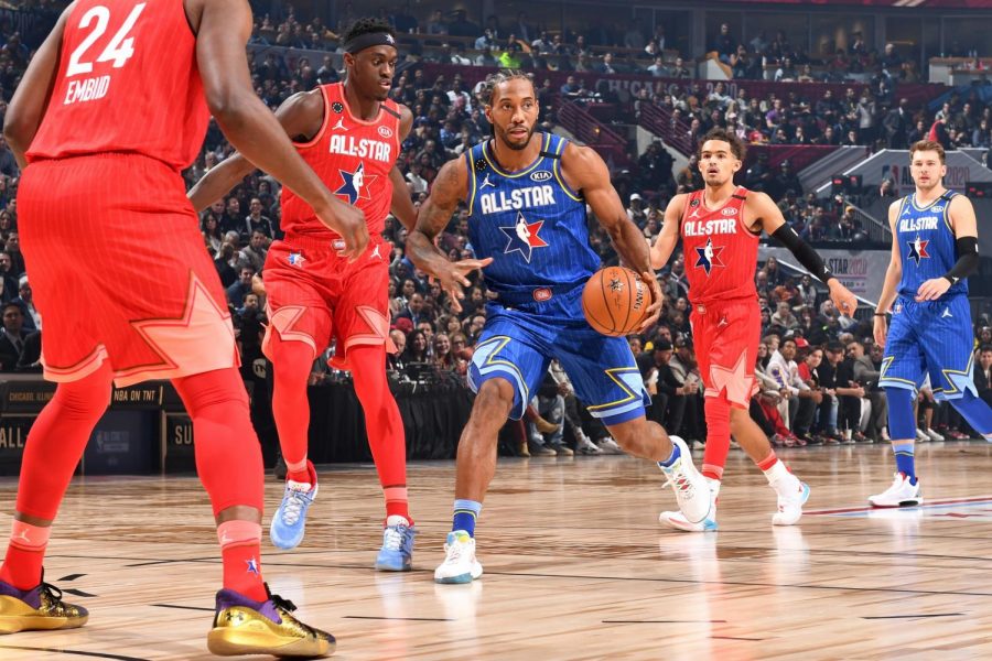 Clippers Kawhi Leonard won the NBA All-Star game MVP award with 30 points (via Bleacher Report)