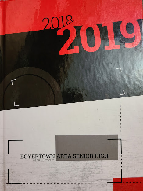 2018-2019 school year yearbook cover