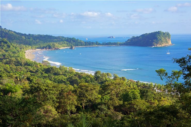 This is a stunning view of the Manuel Antonio National Park!