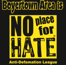The new and updated design for the No Place for Hate t-shirts. 