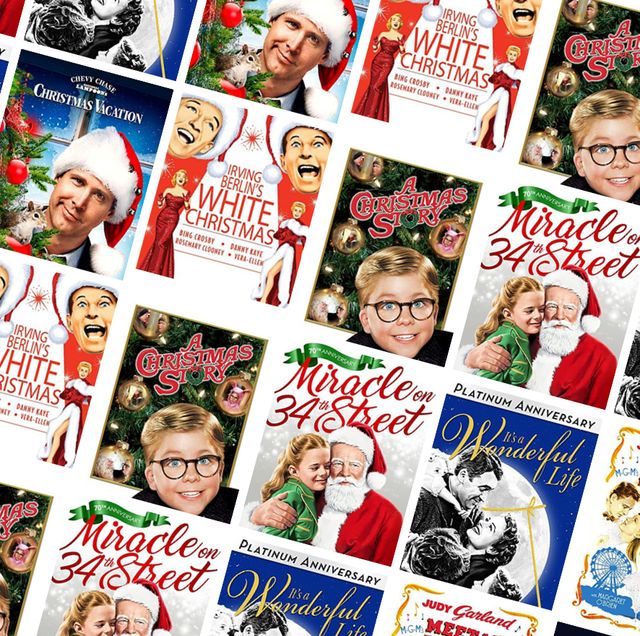 A collage of photos of Christmas classic movies to watch.
