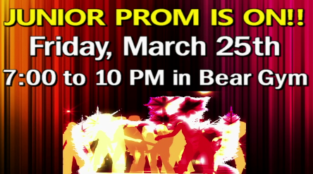 BASH Junior Prom to be held for the first time in many years this year. 