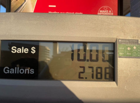  Picture of gas price at Giant. Bonus Points were used to lower price slightly. 