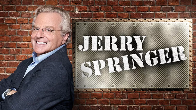 Photo of Jerry Springer on his show, The Jerry Springer Show
Photo by Euronews