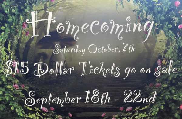 Homecoming tickets will go on sale next week!