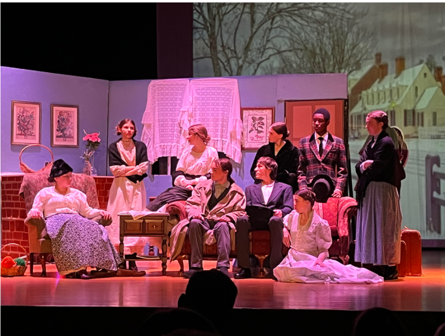 The cast of BASHs Little Women play during the Friday performance.