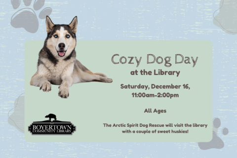 Poster with the information about Cozy Dog Day