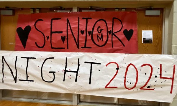 Senior recognition night poster made for the girls basketball team!