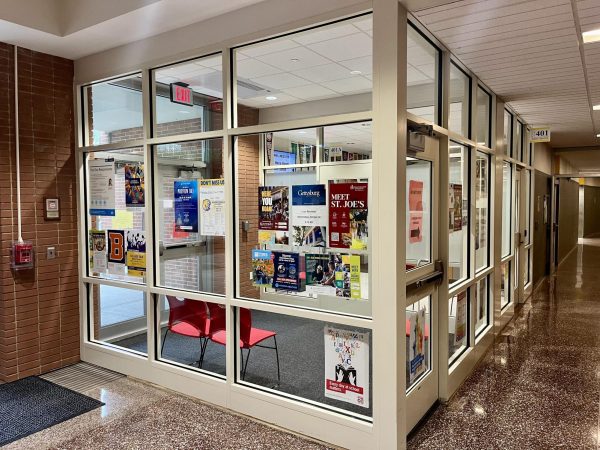 BASH's counseling office has a bunch of posters featuring colleges visiting the area soon.