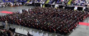 Boyertown's class of 2024 graduating at the Santander Arena in Reading, Pa. 