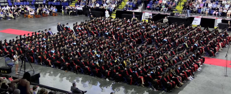 Boyertown's class of 2024 graduating at the Santander Arena in Reading, Pa. 